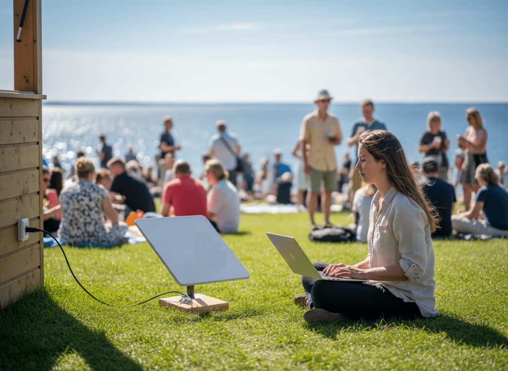 Satlinkin-satelliittimodeemilla vakaat yhteydet kesätapahtumiin kaikkialla Suomessa